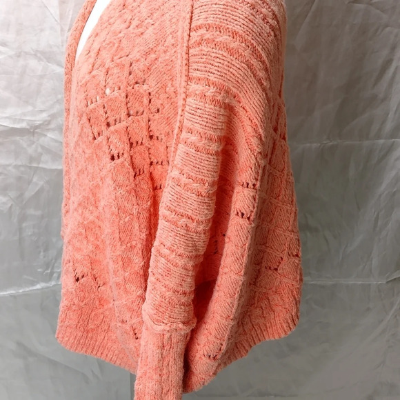 Free People Oversized Sunset Cruise Cardigan Orange Pinched Cheeks Xsmall - Picture 2 of 8